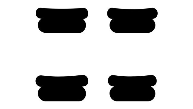 Clean flat vector line icon of a classic hot dog with simple contours, ideal for barbecue invitations, cafe boards, snack labels, and event menus.