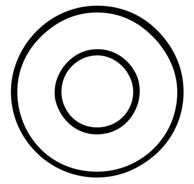 Clean flat vector line icon of an inflatable pool float, useful for vacation apps, beach club branding, pool rules posters, and summer layouts.