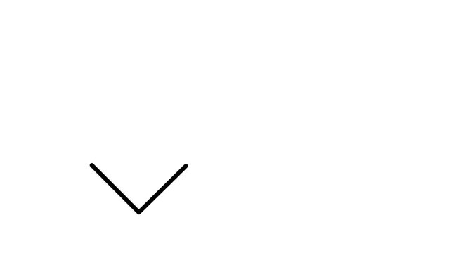 Clean flat vector line icon featuring a down arrow, suitable for dropdown actions, download links, scrolling hints, and compact app controls.