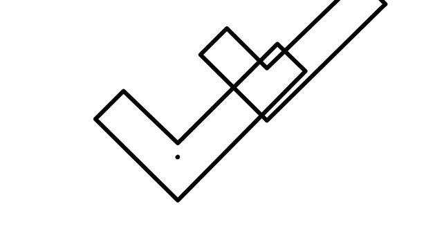 Minimalist clean flat vector line icon featuring a double check mark for accepted tasks, read messages, verified steps, and success labels.