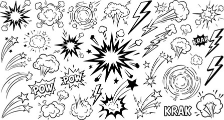 Comic book explosion effects © Jawad