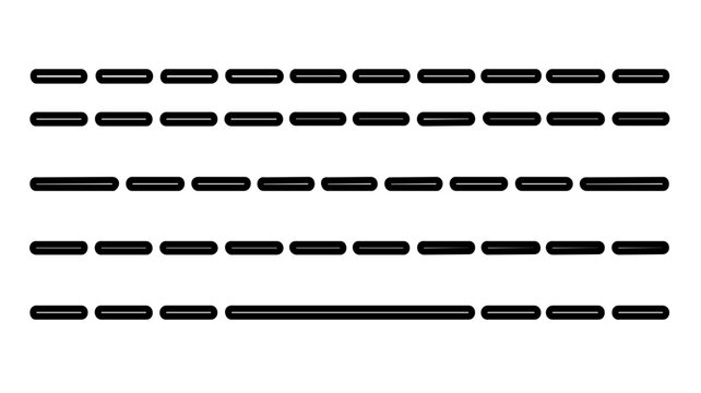 A clean flat vector line icon of a minimalist keyboard for web interfaces, software settings, tech support pages, and office tool labels.