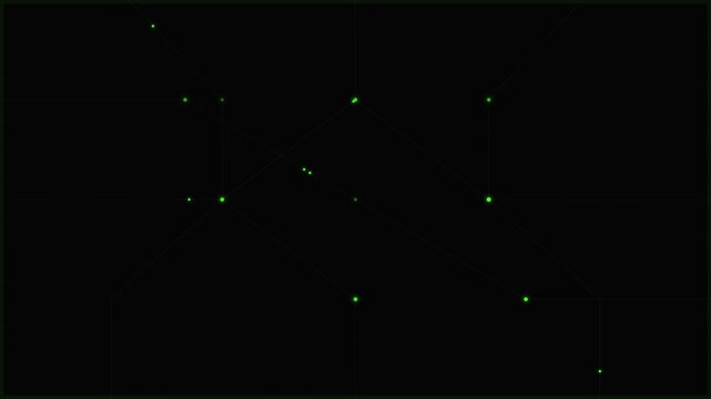 minimalist black and green tech synapse visual