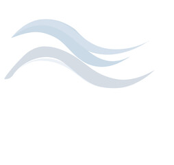 Obraz premium A clean flat vector line icon showing soft fog bands, useful for forecast widgets, navigation alerts, road safety panels, and climate dashboards.