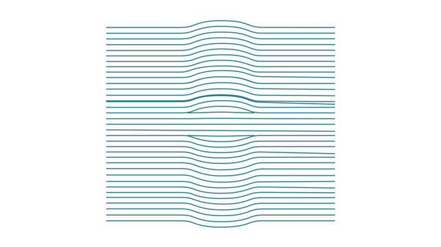 A clean flat vector line icon of horizontal fog lines, ideal for mist warnings, weather maps, travel alerts, and atmospheric UI labels.