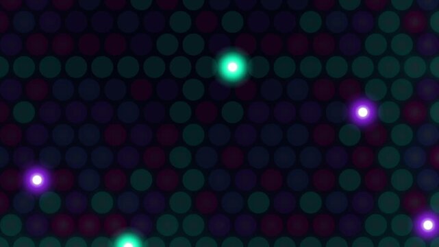 Multicolored Flashing Square Grid Background