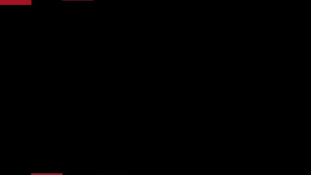 Abstract Red and Black Block Glitch Transition