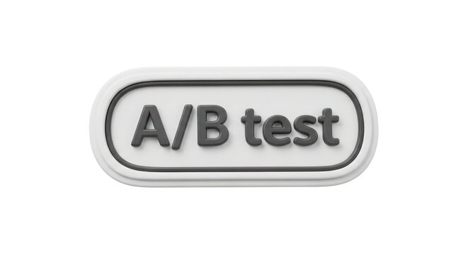 A B test button label design.
