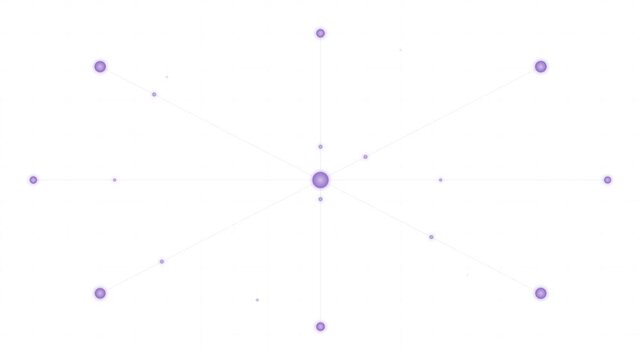 minimalist synaptic pulse lavender white vector loop