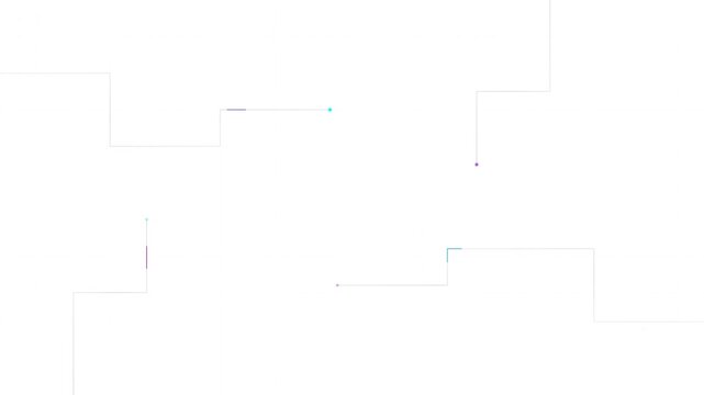 minimalist tech circuit vector animation white theme