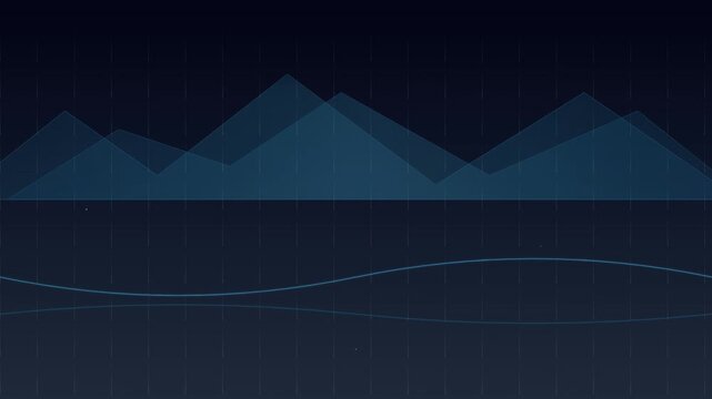 minimalist wireframe optical illusion scrolling motion graphic background