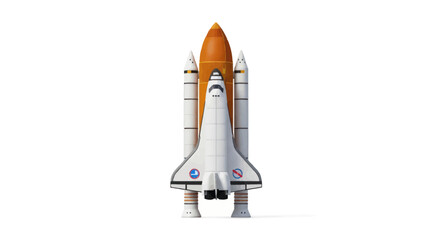 Space shuttle on launch pad ready for takeoff © Saufur130