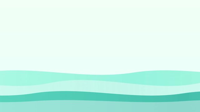 mint green refreshing clean abstract wave motion