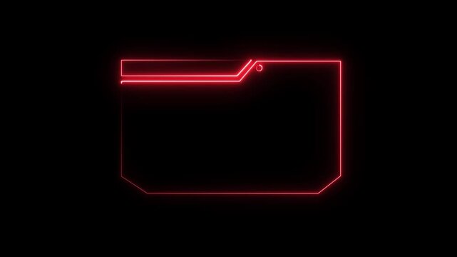 HUD frame component box features white data accents. HUD frame component animation templates computer automated machinery diagnostic metrics. HUD frame component loop.4k animation video.