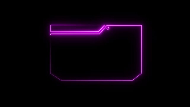 HUD frame component box features white data accents. HUD frame component animation templates computer automated machinery diagnostic metrics. HUD frame component loop.4k animation video.