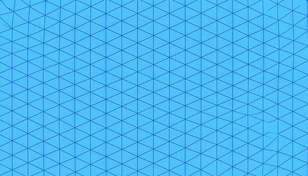 Geometric pattern of blue diamonds and lines, abstract background with digital data stream effect