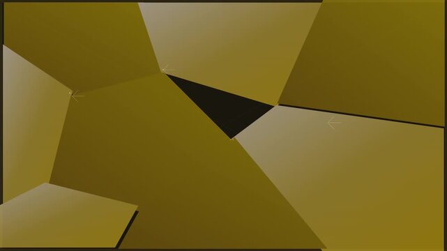 Modern Art Deco Gold Geometric Voronoi Background