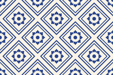 Fototapeta premium Spanish Mediterranean seamless pattern featuring hand drawn doodles, ceramic tiles, geometric shapes and warm coastal energy. La dolce vita vector background.