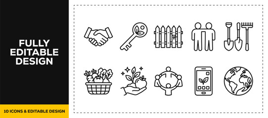 flat vector illustration line art icon bundle set design depicting ancient native american culture indigenous traditions tribal teepees and historical heritage graphic UI © markephics