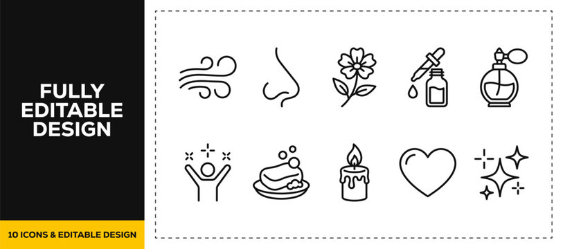 flat vector illustration line art icon bundle set design showcasing media copyright protections digital patents visual recording cameras musical sound records and law UI apps