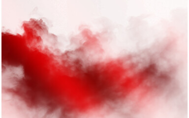Obraz premium Red and white smoke clouds mixing together in a swirling pattern abstract background texture transparent background