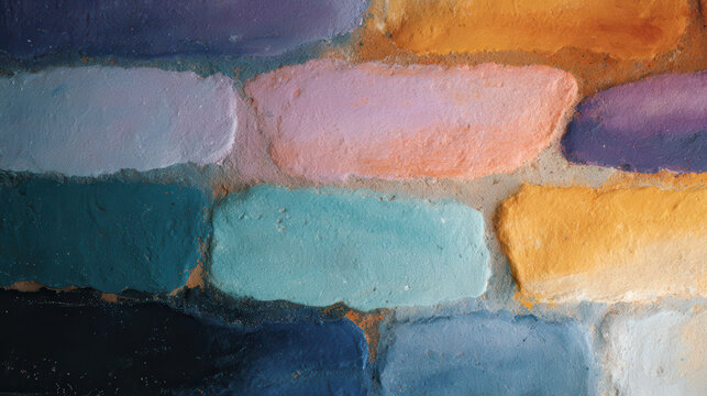 abstract lgbtq pride flag brush strokes texture painted on concrete wall conveying inclusion and diversity