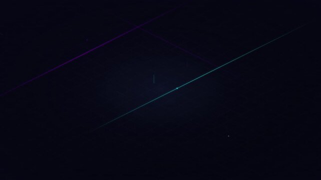 Modern Flat Design Isometric City Grid Tech Animation