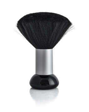 Professional neck duster brush isolated on white