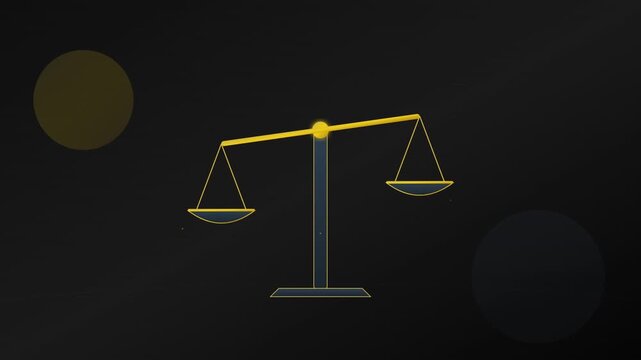 modern legal justice scale law firm professional animation