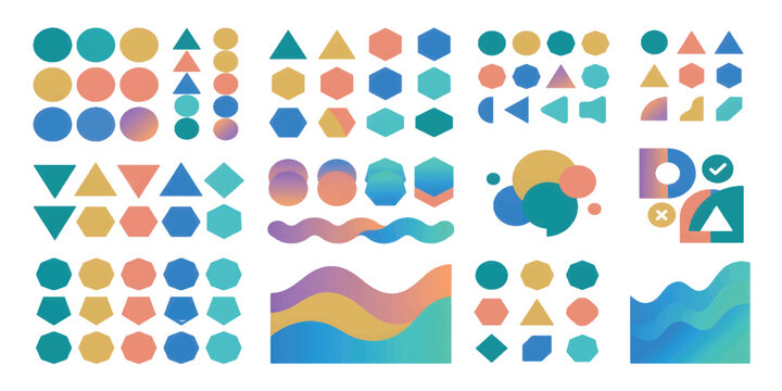 Abstract Universal Geometric Shapes Creative Graphic Collection
