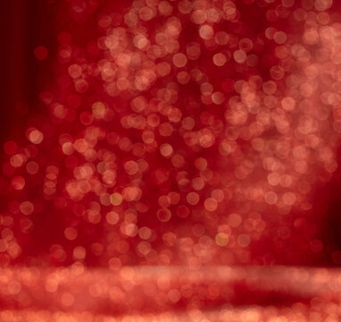 Abstract red glittering image evoked feelings of joy celebration. Background of red Sand powder glitter shimmered with golden sparkle, creating sparkling bokeh element wallpaper
