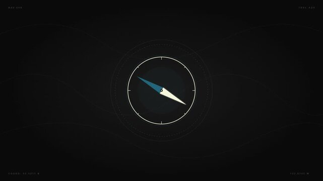 Navigation Compass Travel Adventure Vector Flat Design