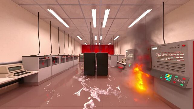 データセンター　3DCGレンダリング