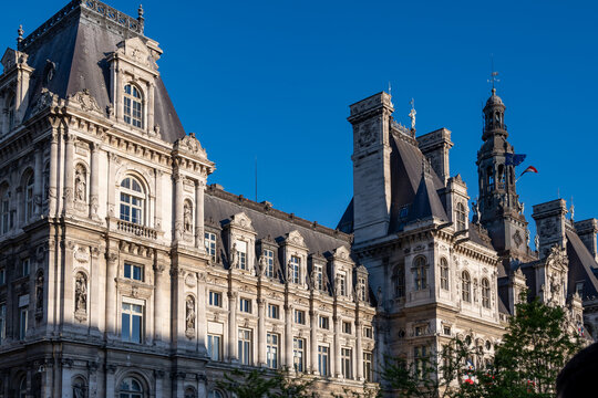 Architecture of Paris, Parisian neoclassical architecture facades, sculptural ornament and wrought-iron detailing, city's varied historical building types and styles
