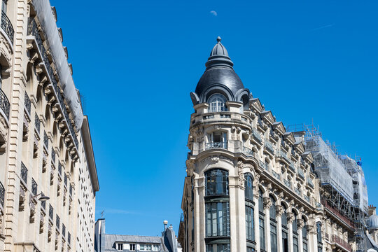 Architecture of Paris, Parisian neoclassical architecture facades, sculptural ornament and wrought-iron detailing, city's varied historical building types and styles