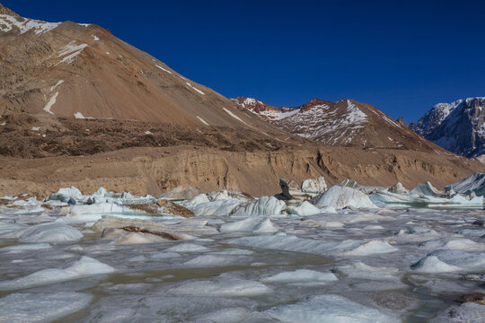 Lake in glacier
