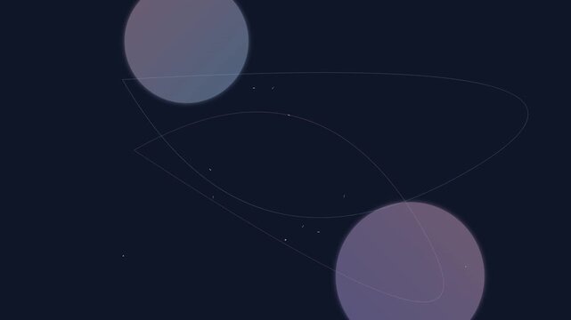 pastel blue and pink minimalist chaos attractor