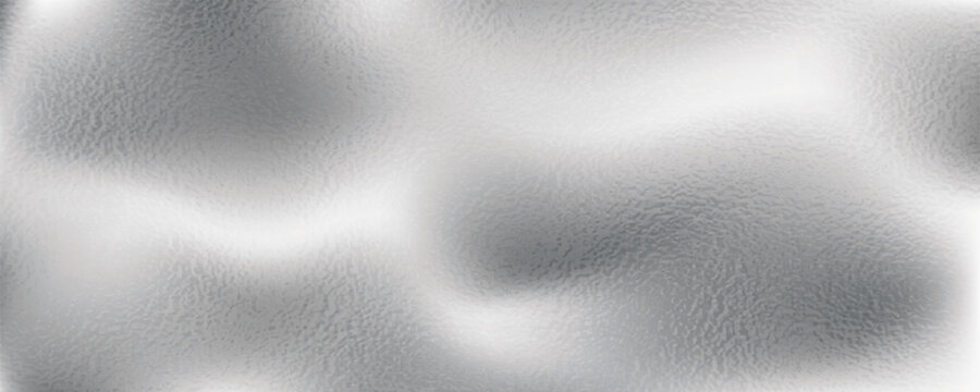 gray foil glass texture background. Abstract gradient bright light reflection and shiny rough texture surface