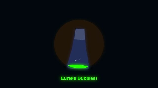 A glowing glass flask bubbles during university life sessions as students conduct interdisciplinary research within a dark laboratory setting featuring neon liquid in clear chemistry equipment