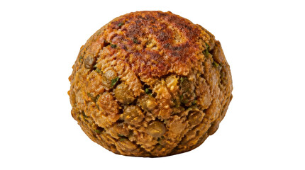 Fototapeta premium Falafel Ball Isolated on Transparent Background