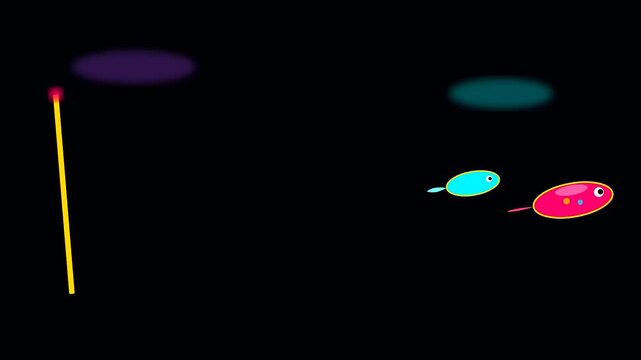 a pink character moves past a golden week obstacle while avoiding a crowded shrine style portal in this simple flat 2d animated digital game sequence