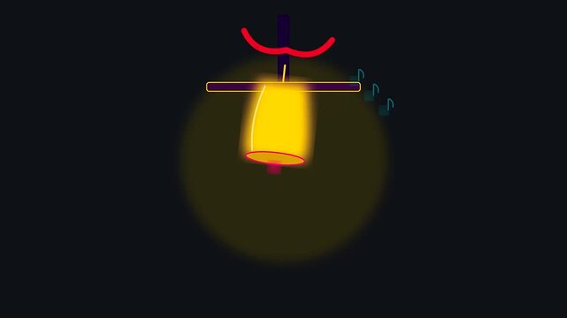 a glowing lantern sways gently above a crowded shrine during golden week capturing the serene spiritual atmosphere of this traditional festive ritual scene in motion