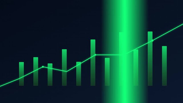 professional finance growth chart abstract vector background