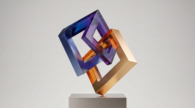 conceptual art balance, an abstract composition showcasing balanced opposing forces, featuring clean lines and harmonious colors