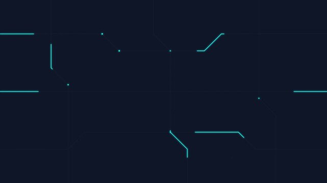 professional tech circuit board line motion animation