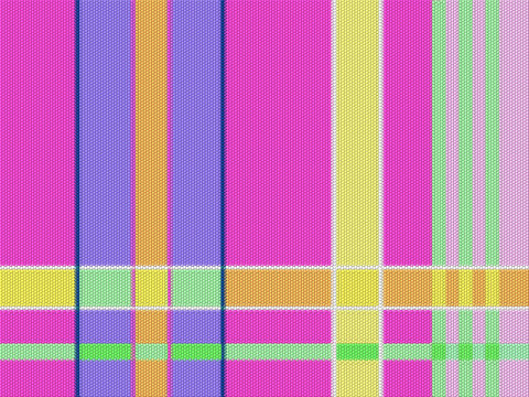 Style de tissu multicolore avec un quadrillage