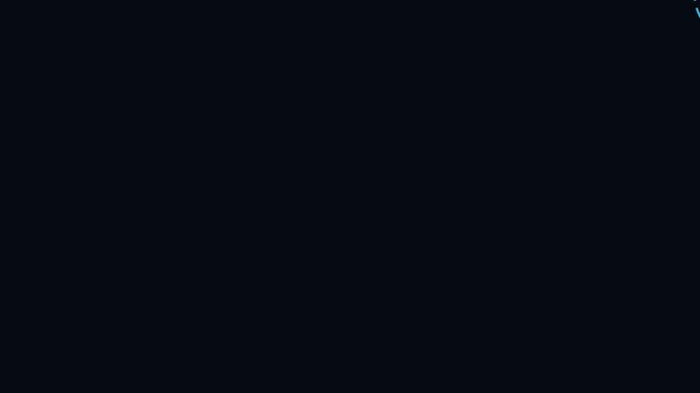 Abstract blue dashed circles rotating animation on dark 4k background, lines