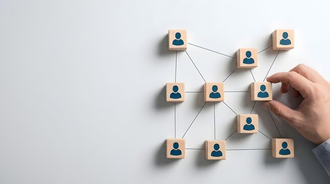Business Restructuring Strategy with Hand Adjusting Employee Node within a Connected Organizational Framework