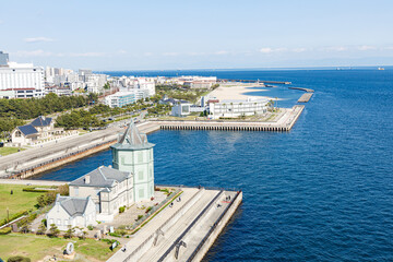 明石海峡大橋から眺める神戸市舞子海岸 © walkingcow3039