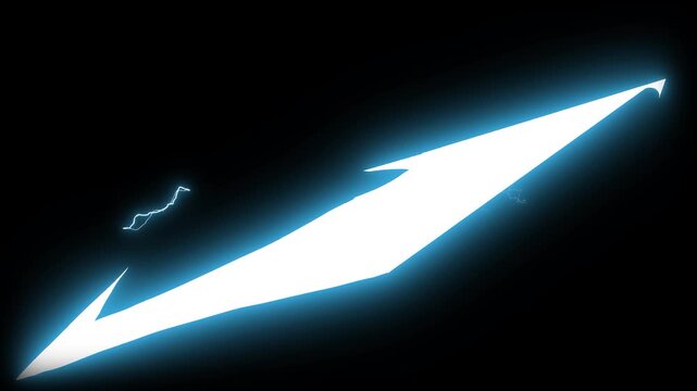 Warrior Katana Flying Text Animation